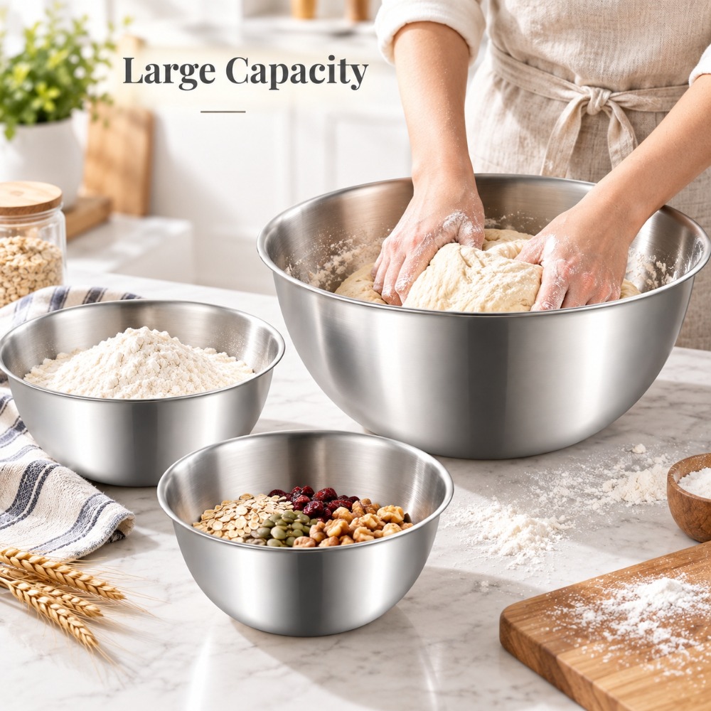 ชุดชามผสมสแตนเลส 3 ชิ้น หนาพิเ - Baking Kitchen Set บทวิจารณ์และราคา