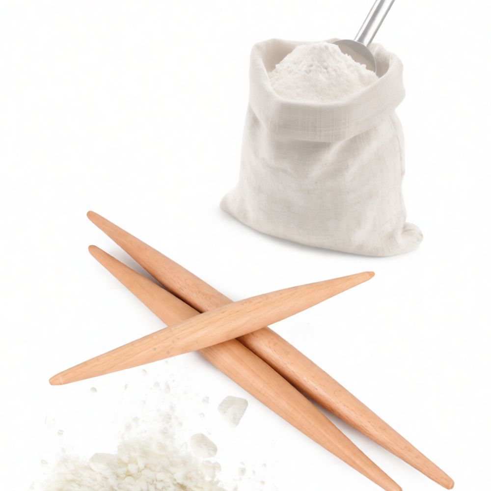 ไม้คลึงแป้งไม้เนื้อแข็ง ปลายแห - Kitchen Roller Baking บทวิจารณ์และราคา