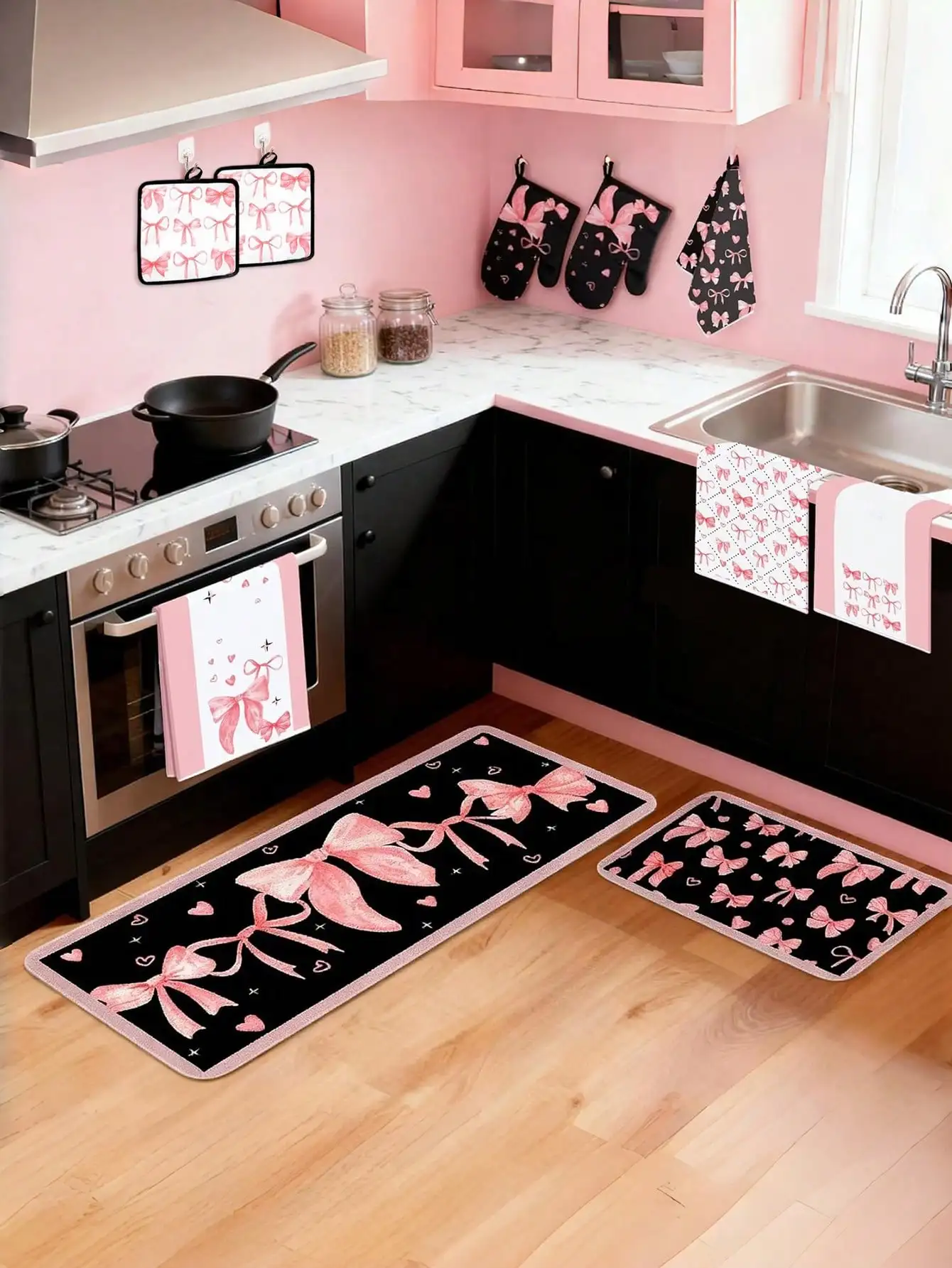 ชุดอุปกรณ์ครัวลายโบว์สีชมพู 10 - Baking Kitchen Set บทวิจารณ์และราคา