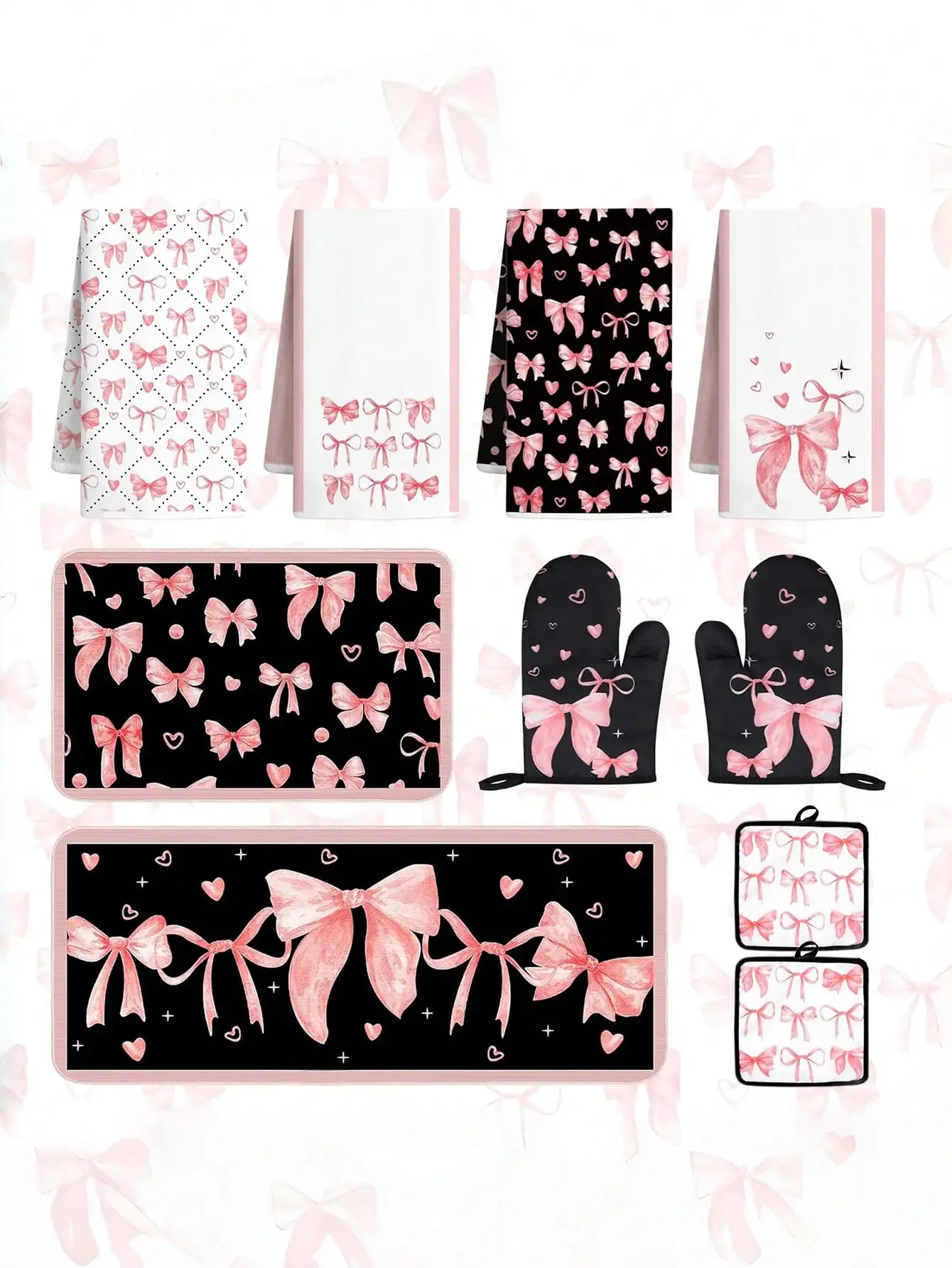 ชุดอุปกรณ์ครัวลายโบว์สีชมพู 10 - Baking Kitchen Set บทวิจารณ์และราคา